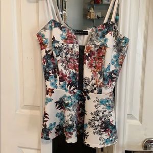 Peplum tank top